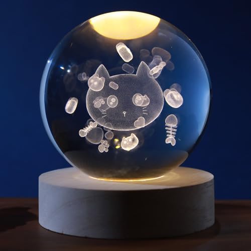 Cat Crystal Ball Night Lamp