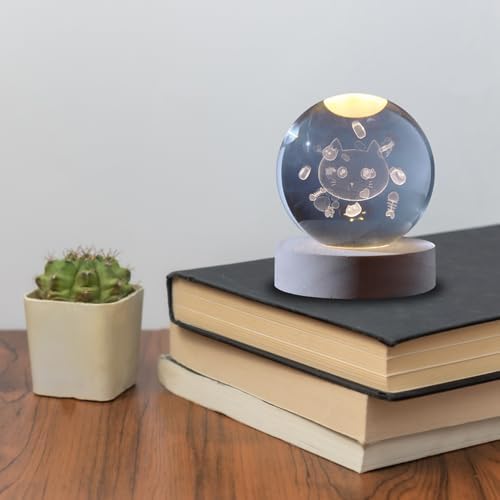 Cat Crystal Ball Night Lamp