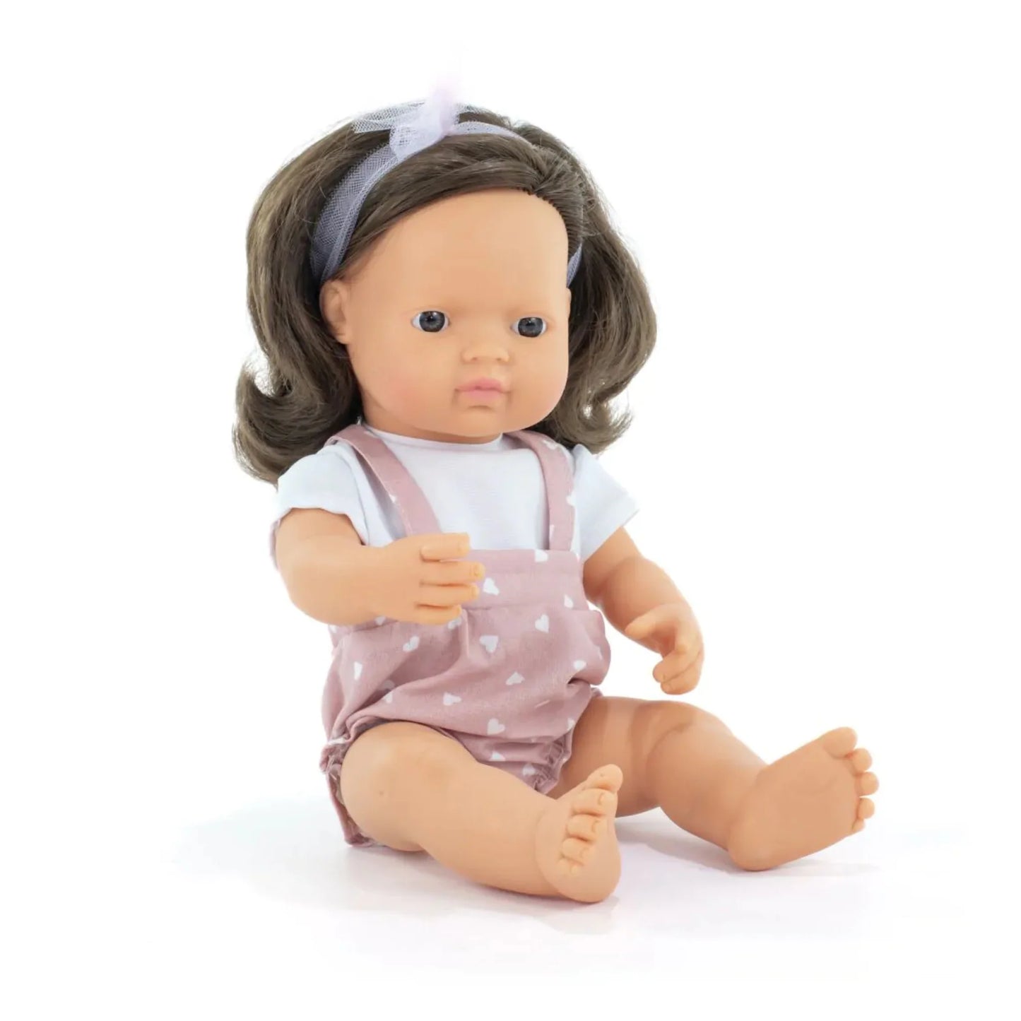 Caucasian Brunette Girl Doll (38cm)