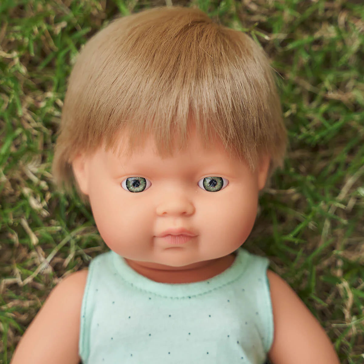 Caucasian Dark Blonde Boy Doll (38cm)