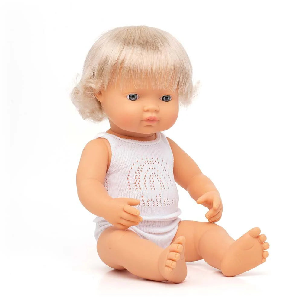 Caucasian Light Blonde Girl Doll (38cm)