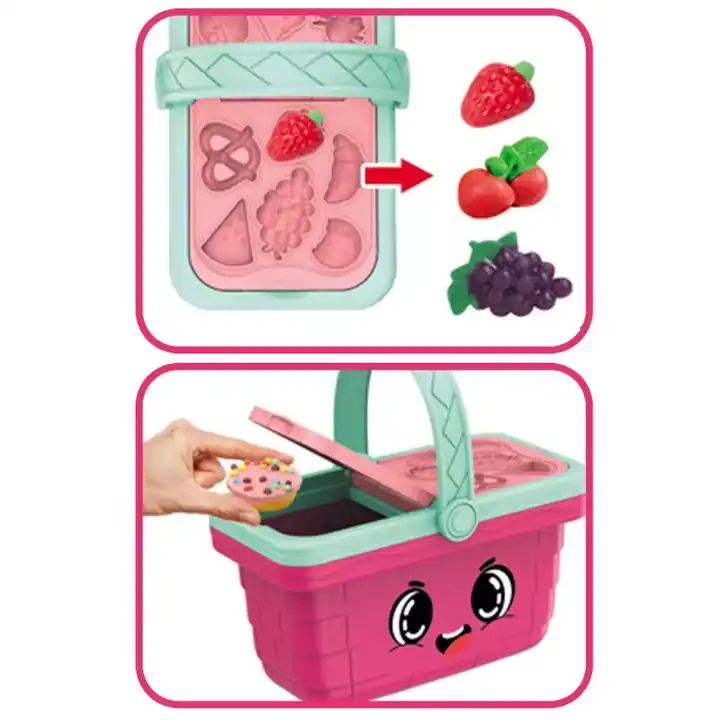 Magic Dough Ice Cream Basket Play Dough Set