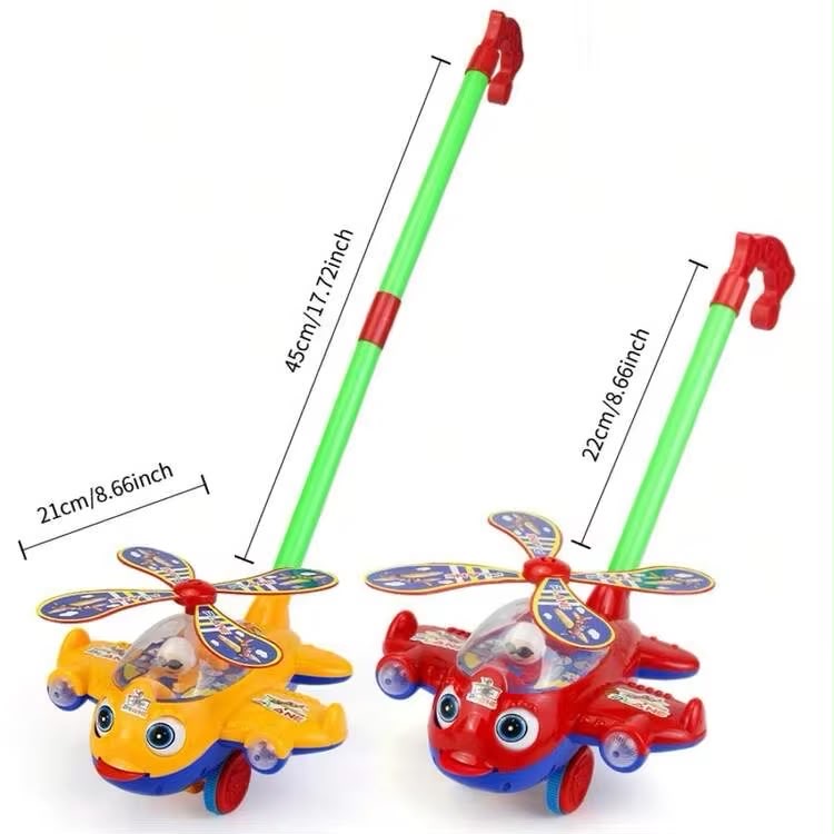 Kids’ Push Along Airplane Toy