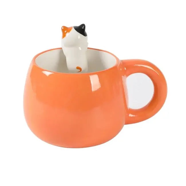 XL Charm Mug - Orange Cat