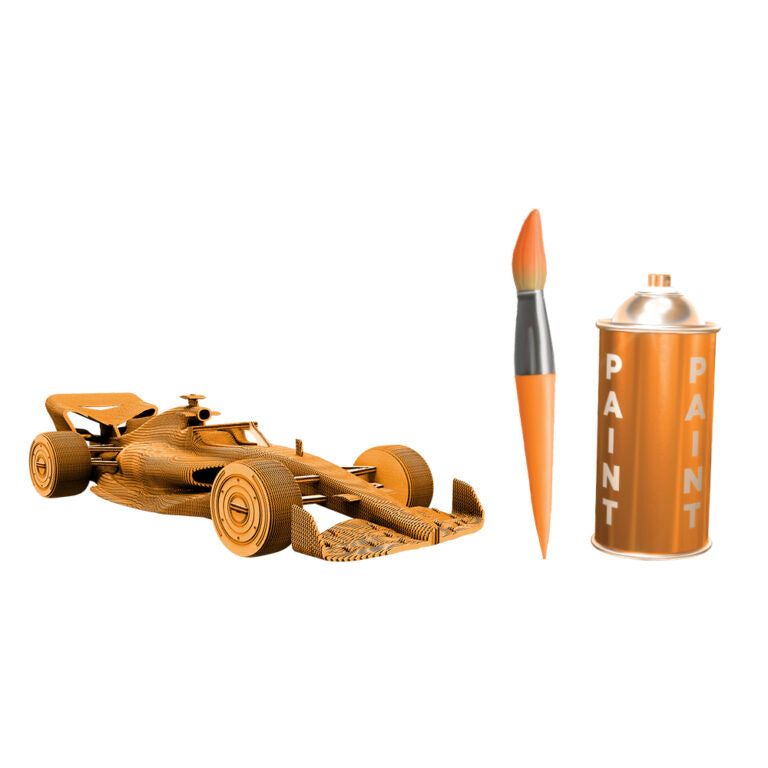 3D Racing Car Cardboard Structure Puzzle