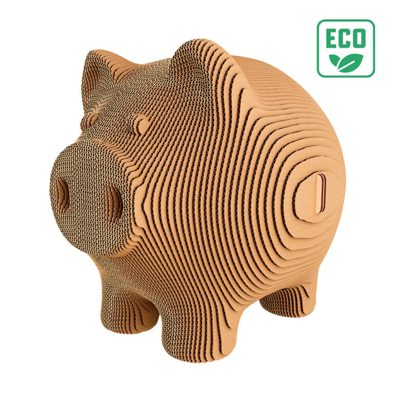 3D Money Piggy Bank Cardboard Structure Puzzle