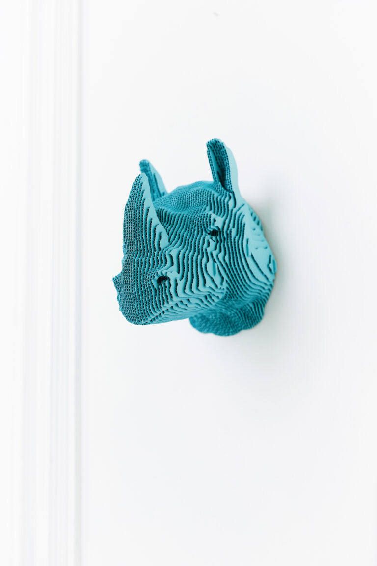 3D Wall Mountable Rhino Cardboard Structure Puzzle