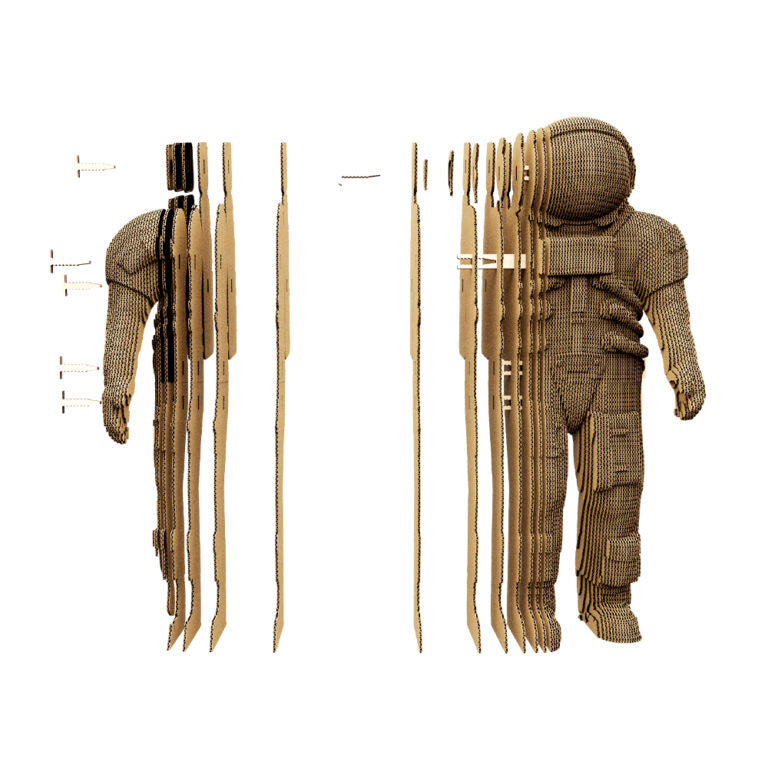 3D Astronaut Cardboard Structure Puzzle