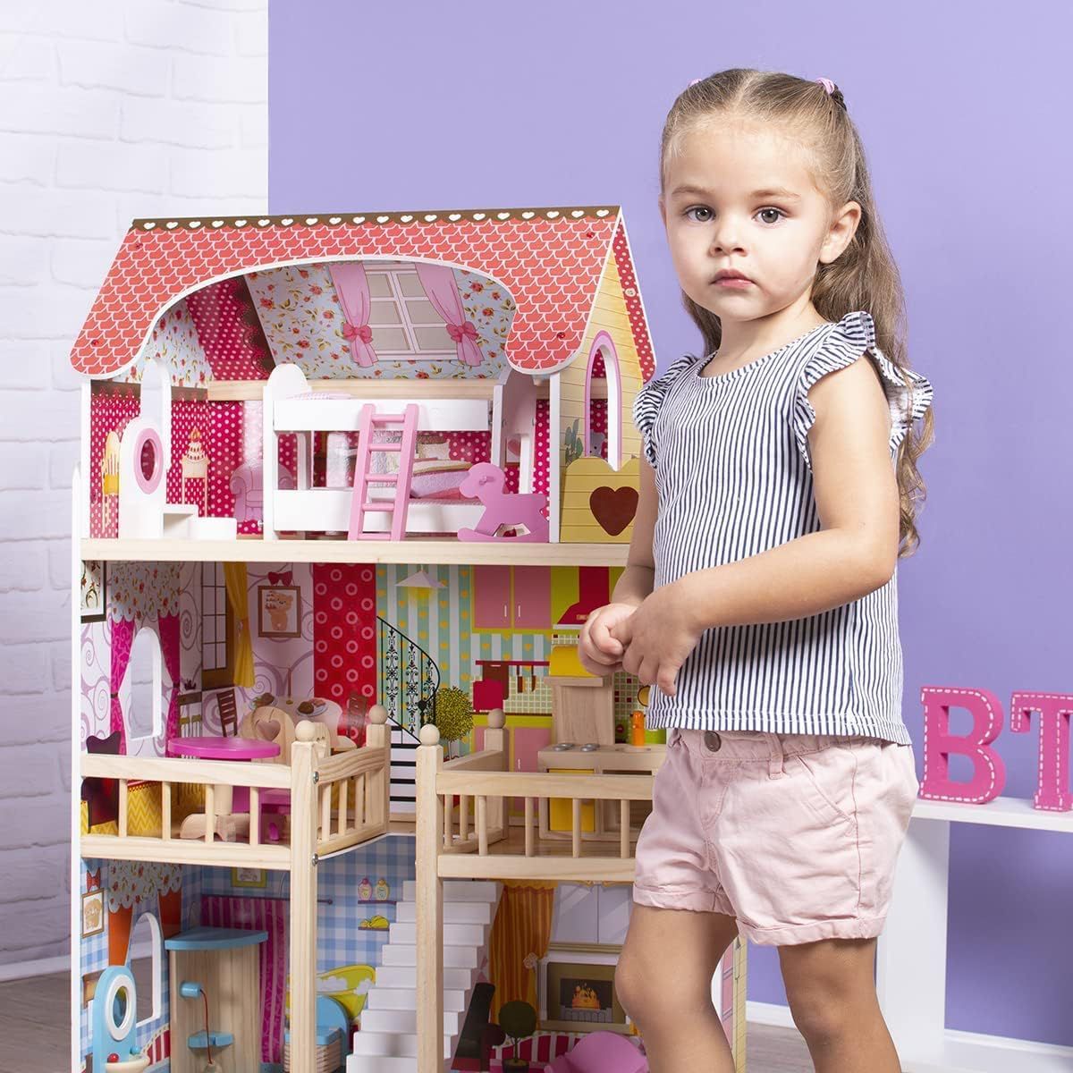 Emily's Wooden Dollhouse