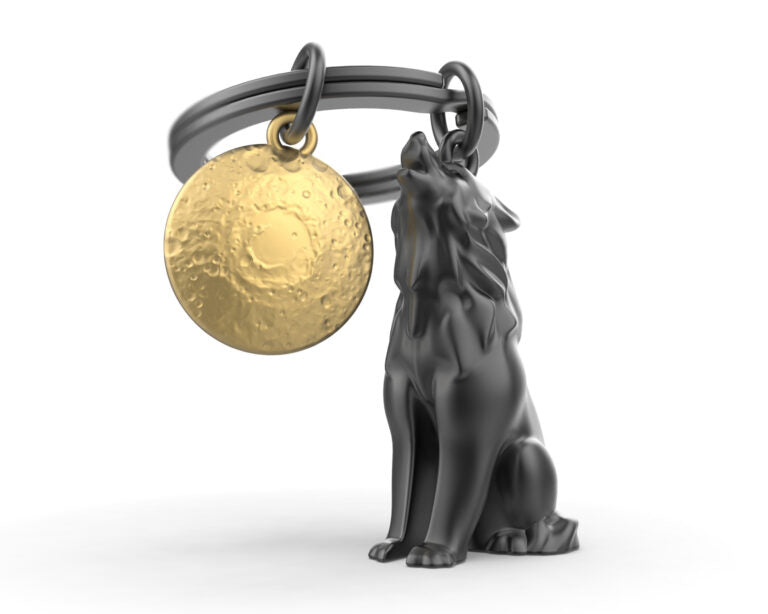 Stainless Steel Keyring - Wolf Pack