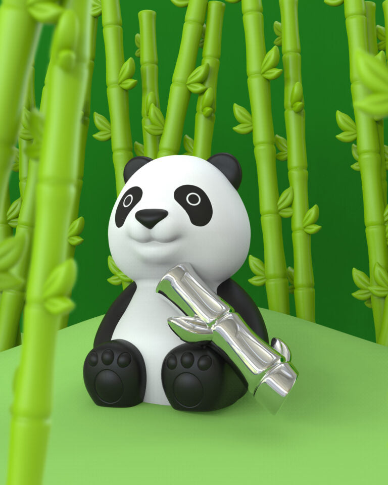 Stainless Steel Keyring - Panda