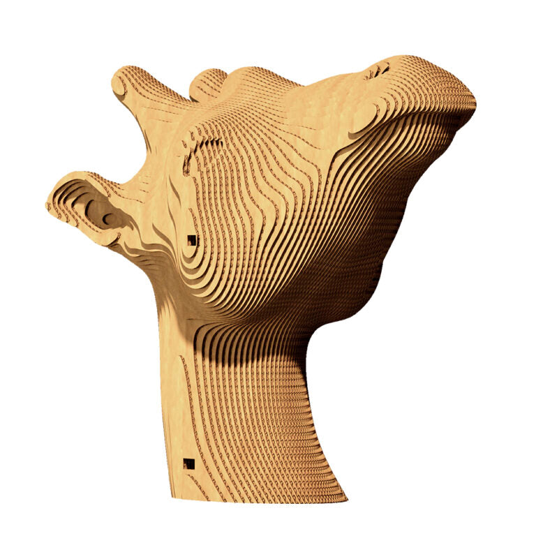 3D Giraffe Cardboard Sculpture Puzzle