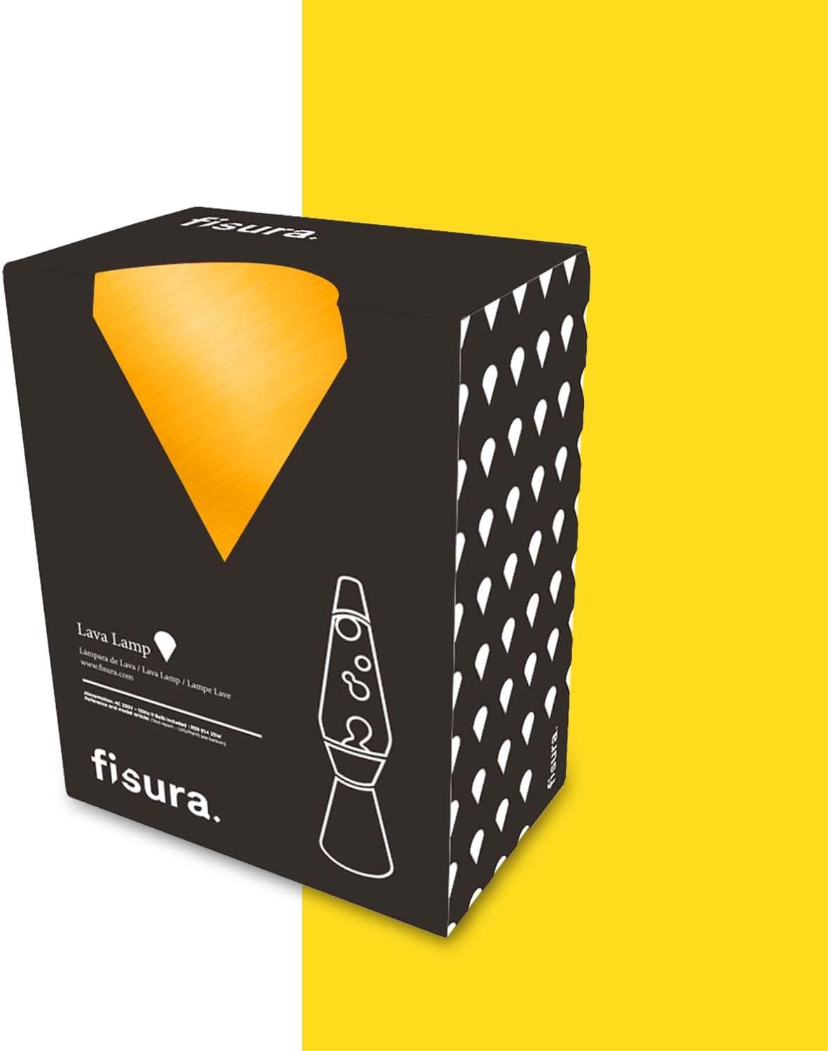 Matte Gold & Glitter Bullet Lava Lamp