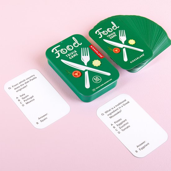 Food Trivia Cards