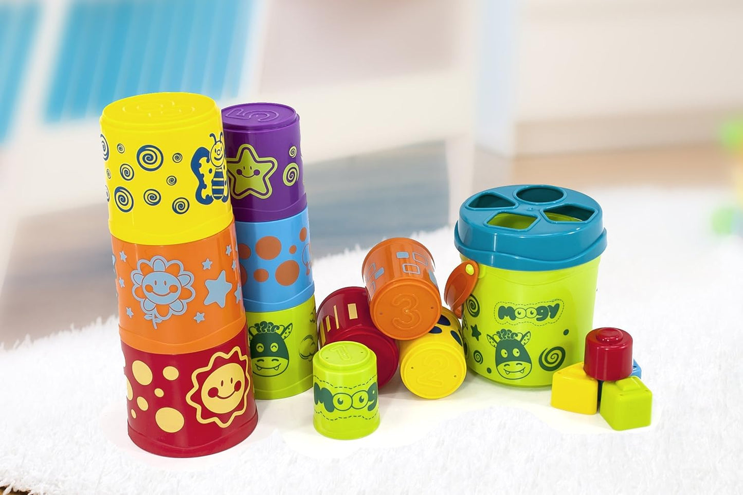 Giant Moogy Stacking Cups and Shape Sorter
