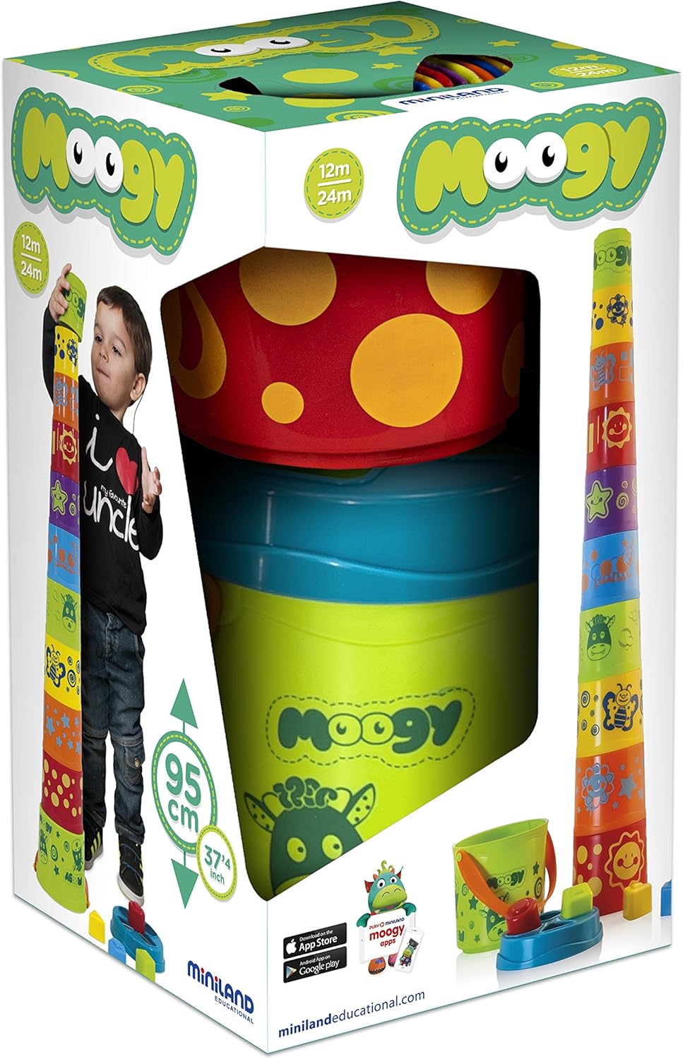 Giant Moogy Stacking Cups and Shape Sorter