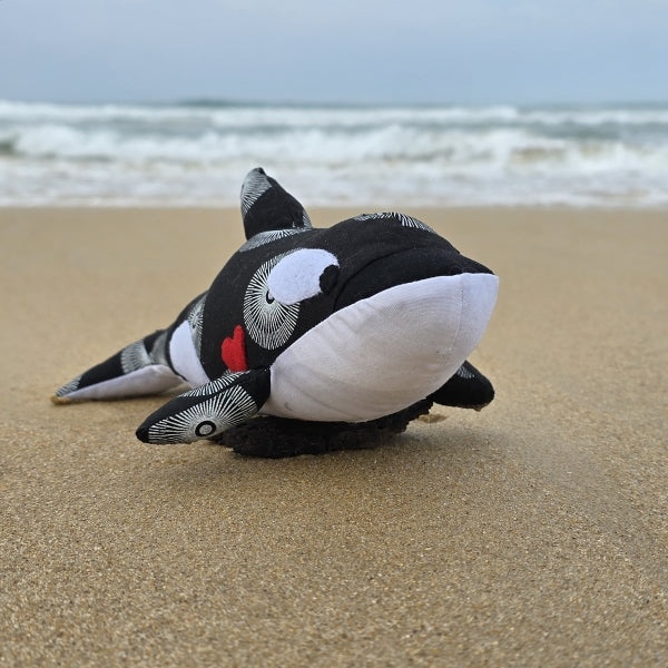 Gumi Orca Shweshwe Soft Toy