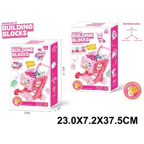 Handcart Building Blocks Trolley Set