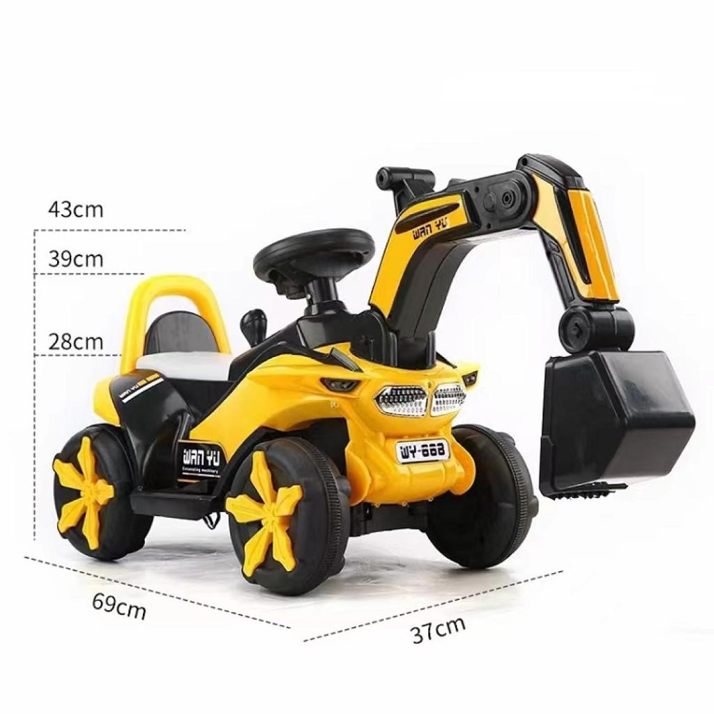 Kids Electric Ride On - Mini Construction Digger