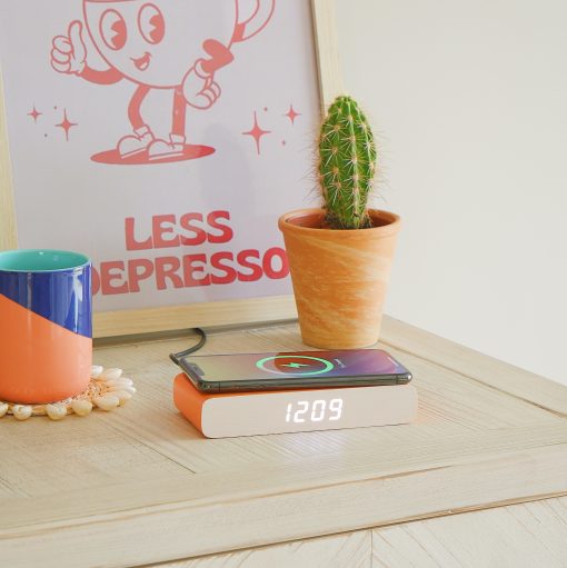Wireless Alarm Clock & Phone Charger