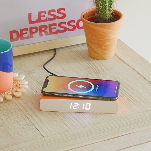 Wireless Alarm Clock & Phone Charger