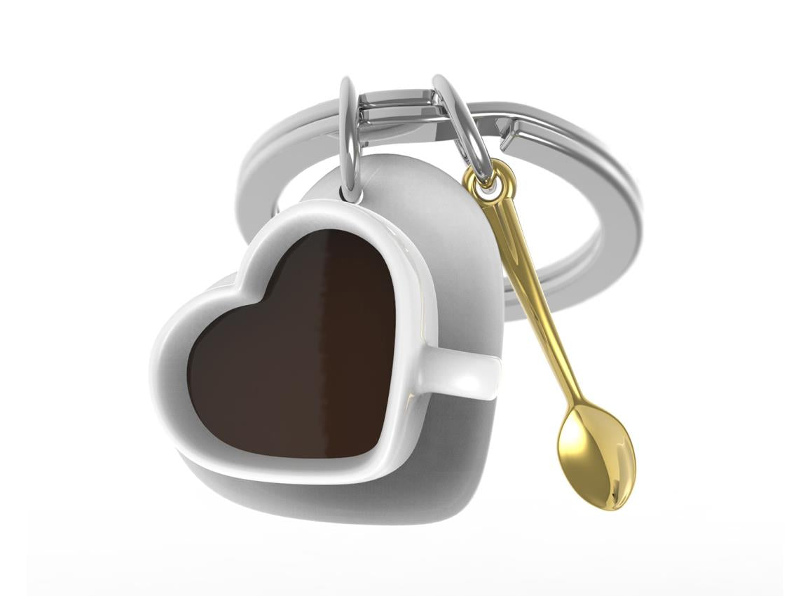 Stainless Steel Keyring - Love Coffee