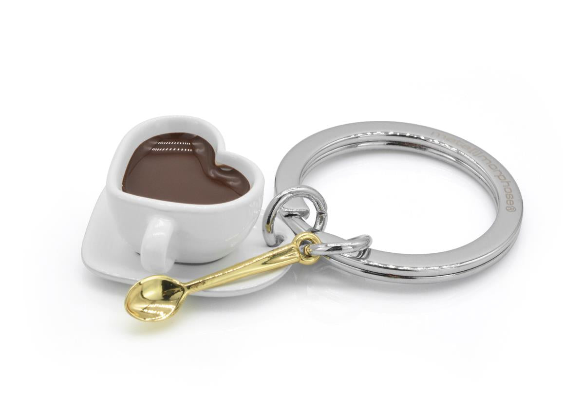 Stainless Steel Keyring - Love Coffee