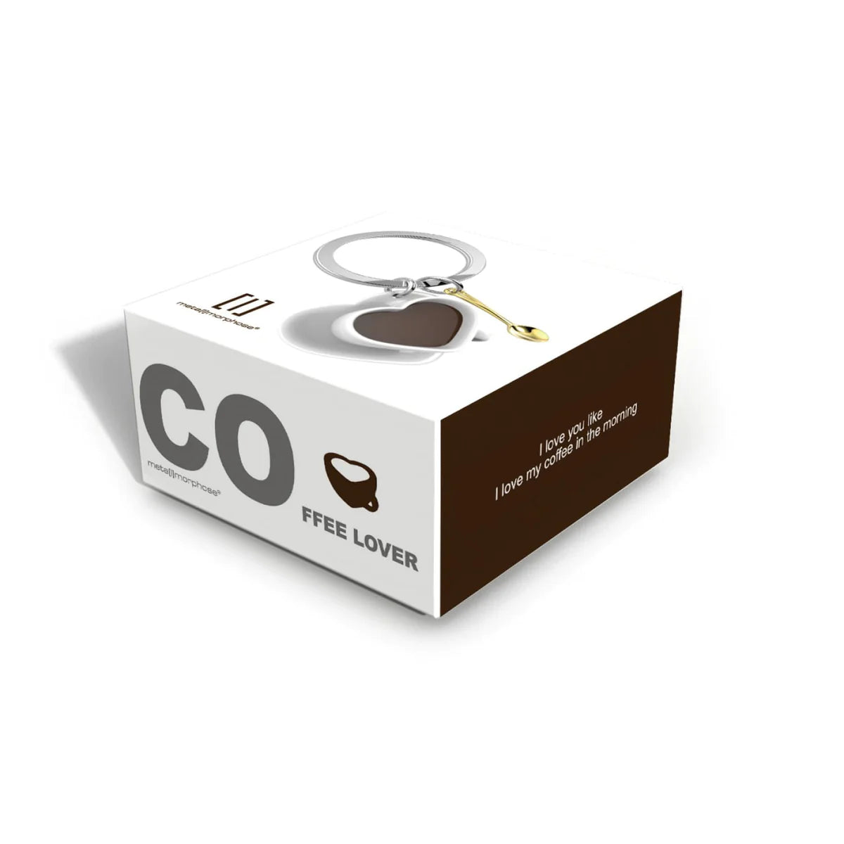 Stainless Steel Keyring - Love Coffee
