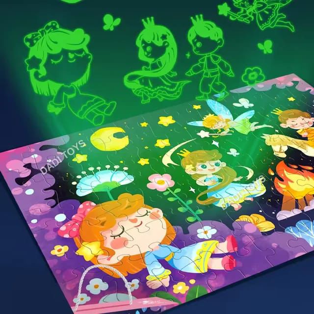 Luminous Glow In The Dark Fairy Puzzle (96 Pieces)