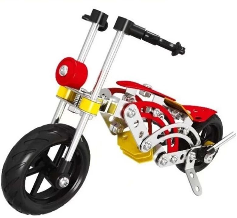 Metal Model Cross-Country Motorcycle Construction Set