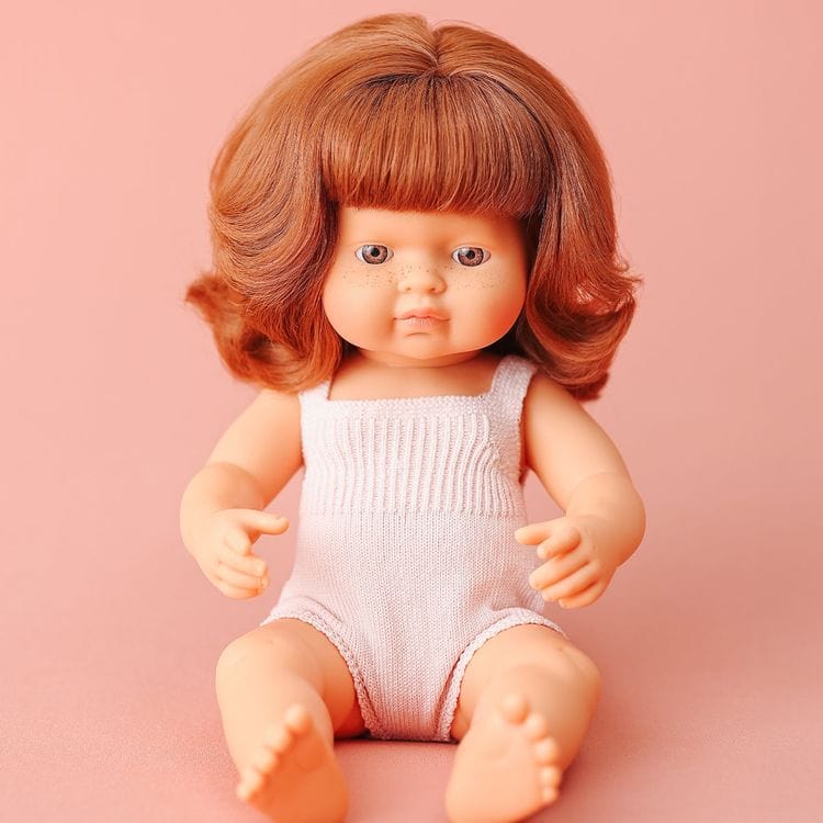 Caucasian Red-Haired Girl Doll (38cm)