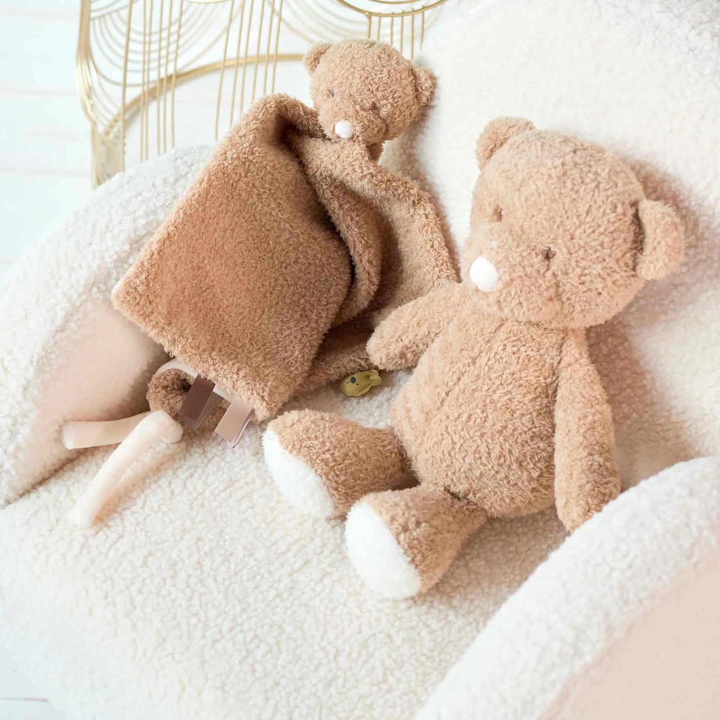 Nattou Cuddly Teddy Bear Dou Dou Blanket