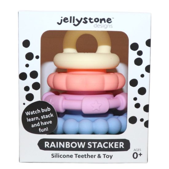 Rainbow Silicone Stacker & Teether