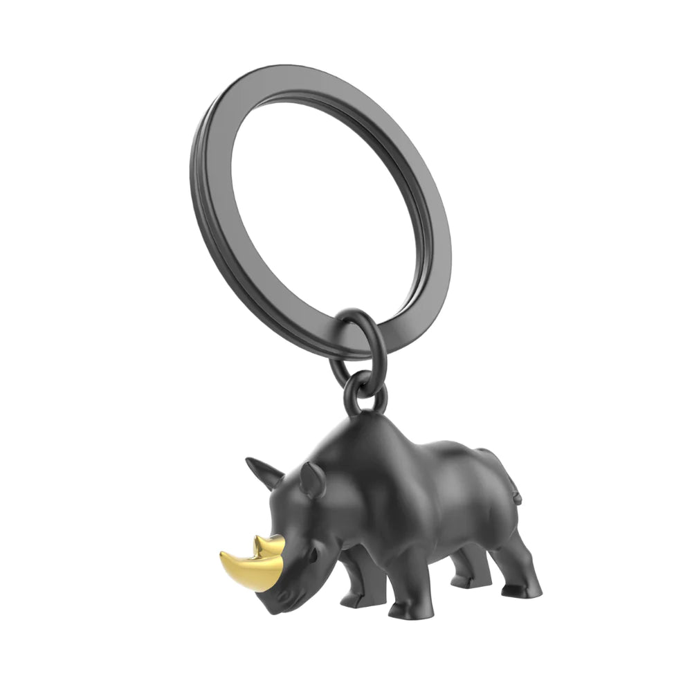 Stainless Steel Keyring - Rhino