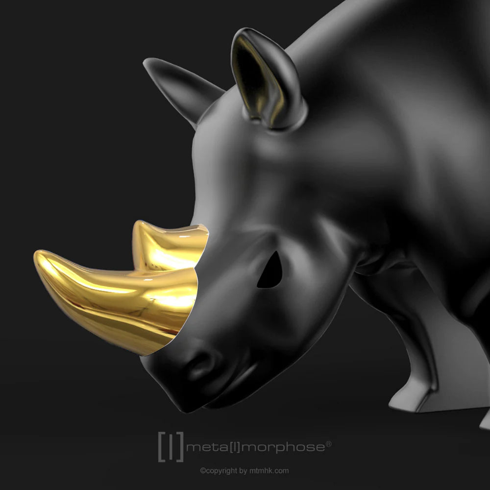 Stainless Steel Keyring - Rhino