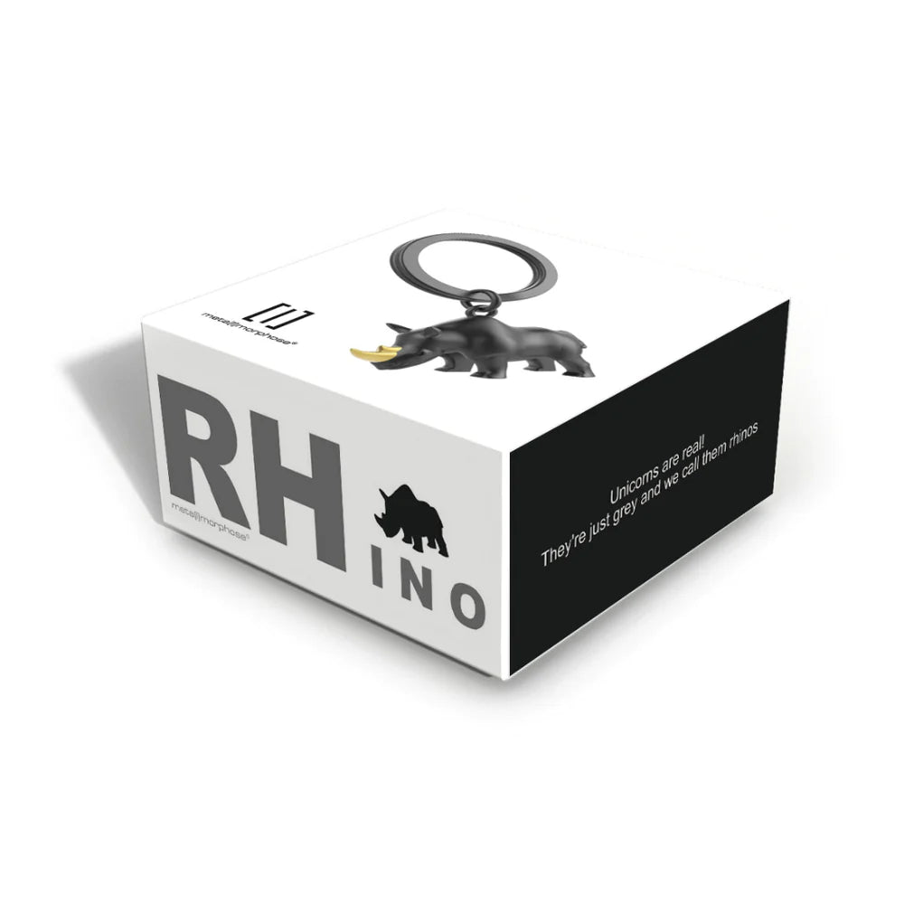 Stainless Steel Keyring - Rhino