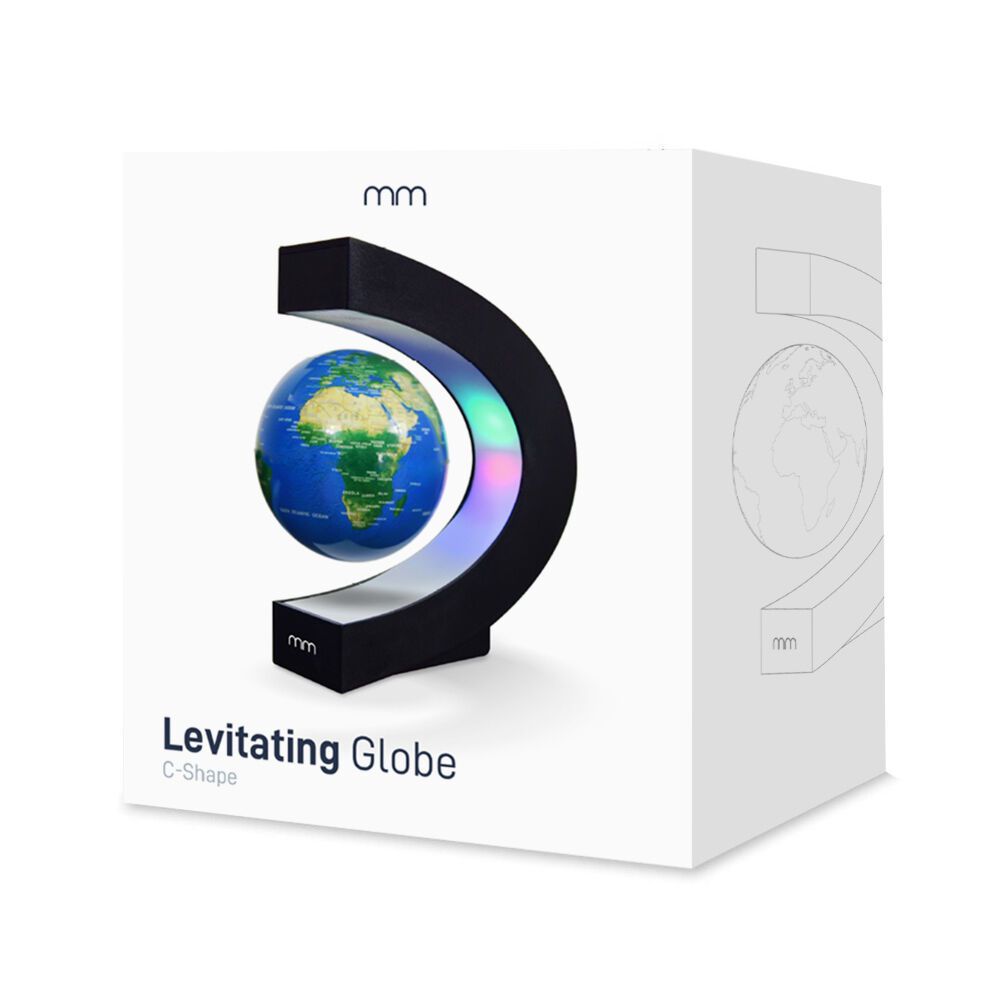C-Shaped Table Lamp - Magnetic Levitating Globe