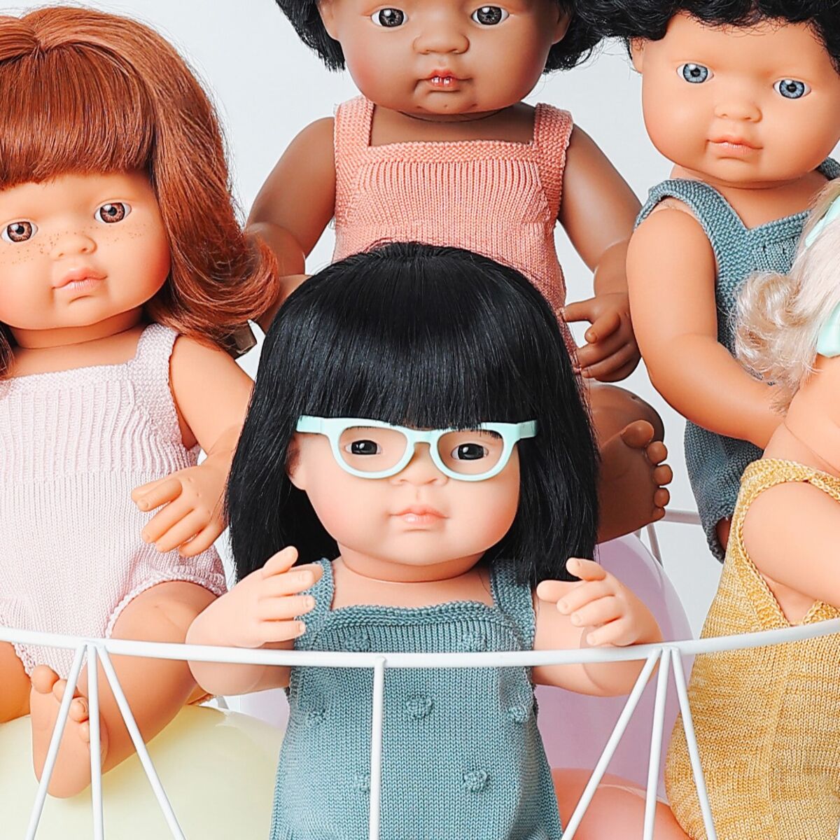 Turquoise Glasses for 38cm Miniland Dolls