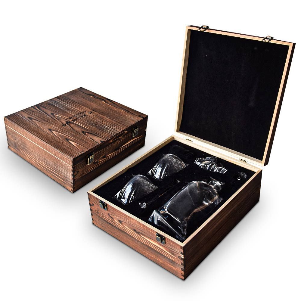 Twisted Liquor Decanter Set