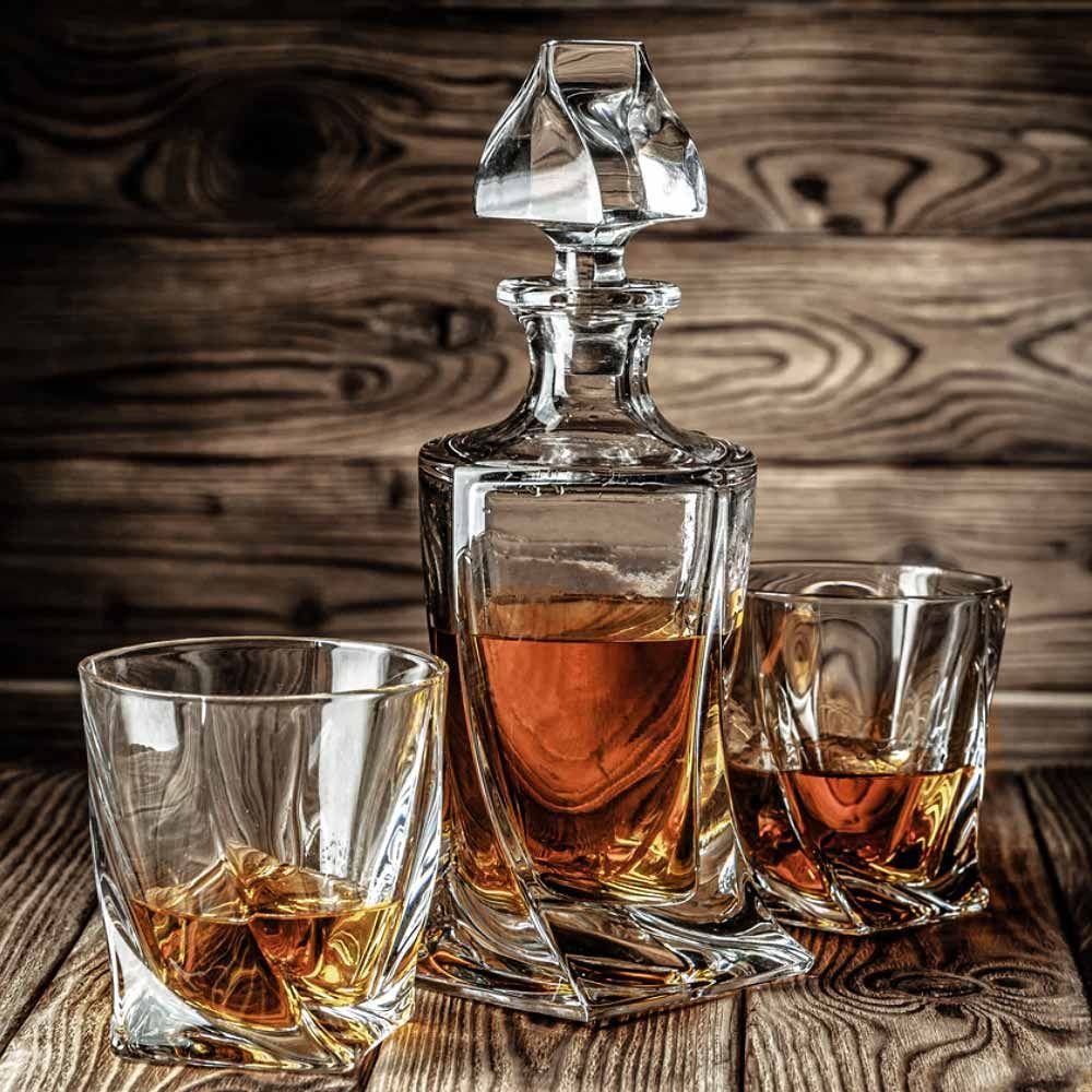 Twisted Liquor Decanter Set