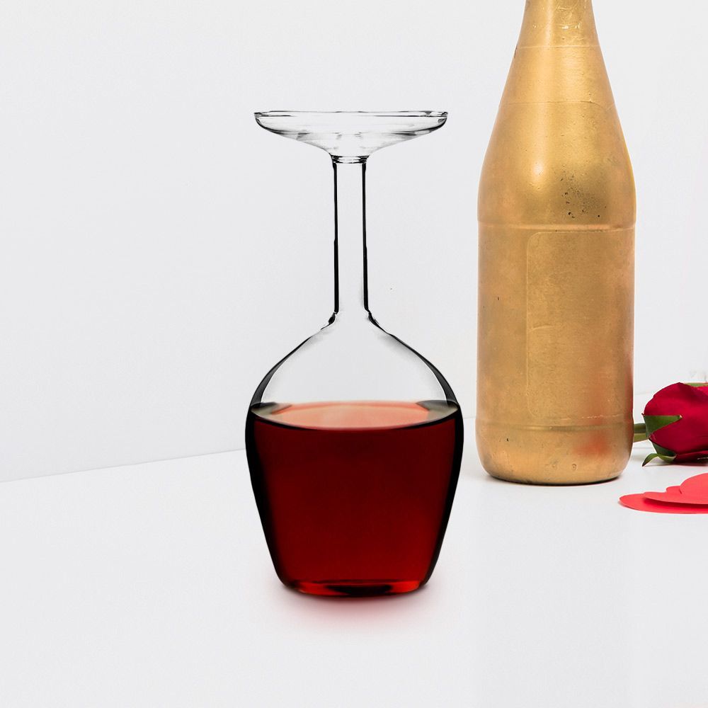 Upside Down Wine Glass - 350ml