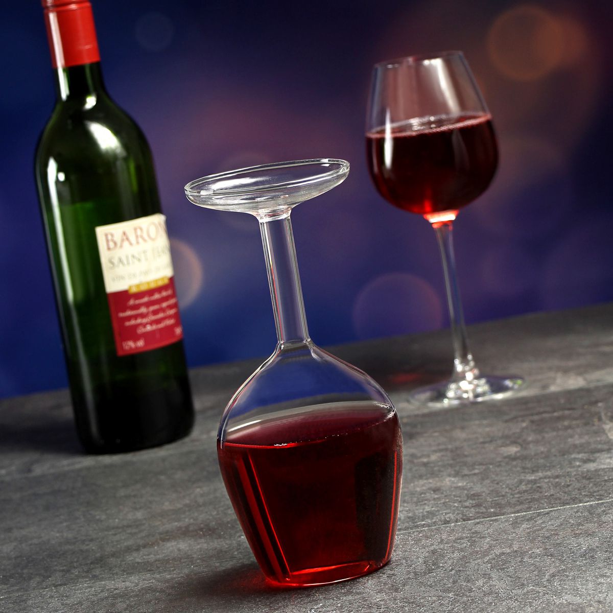 Upside Down Wine Glass - 350ml