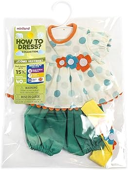 Summer Polo Set for 38cm Miniland Dolls