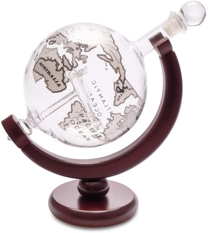 Glass Globe Whiskey Decanter