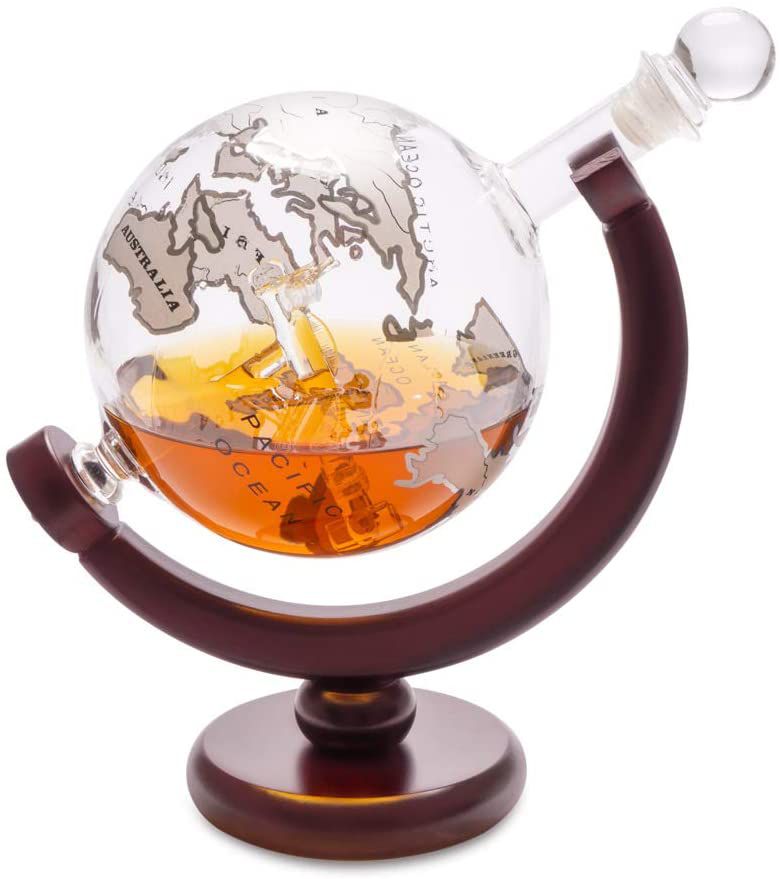 Glass Globe Whiskey Decanter