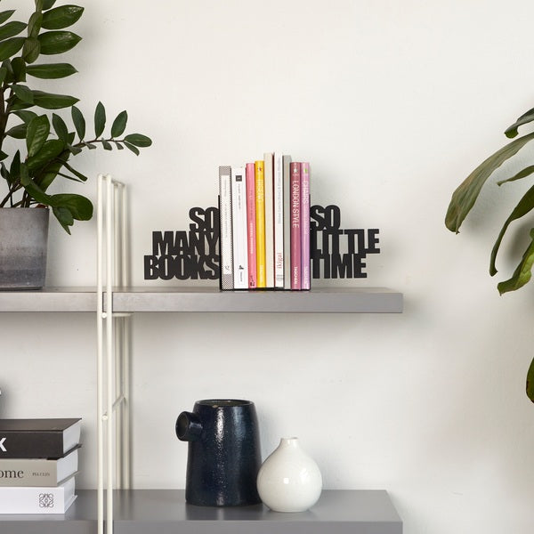 So Many Books So Little Time Metal Book End
