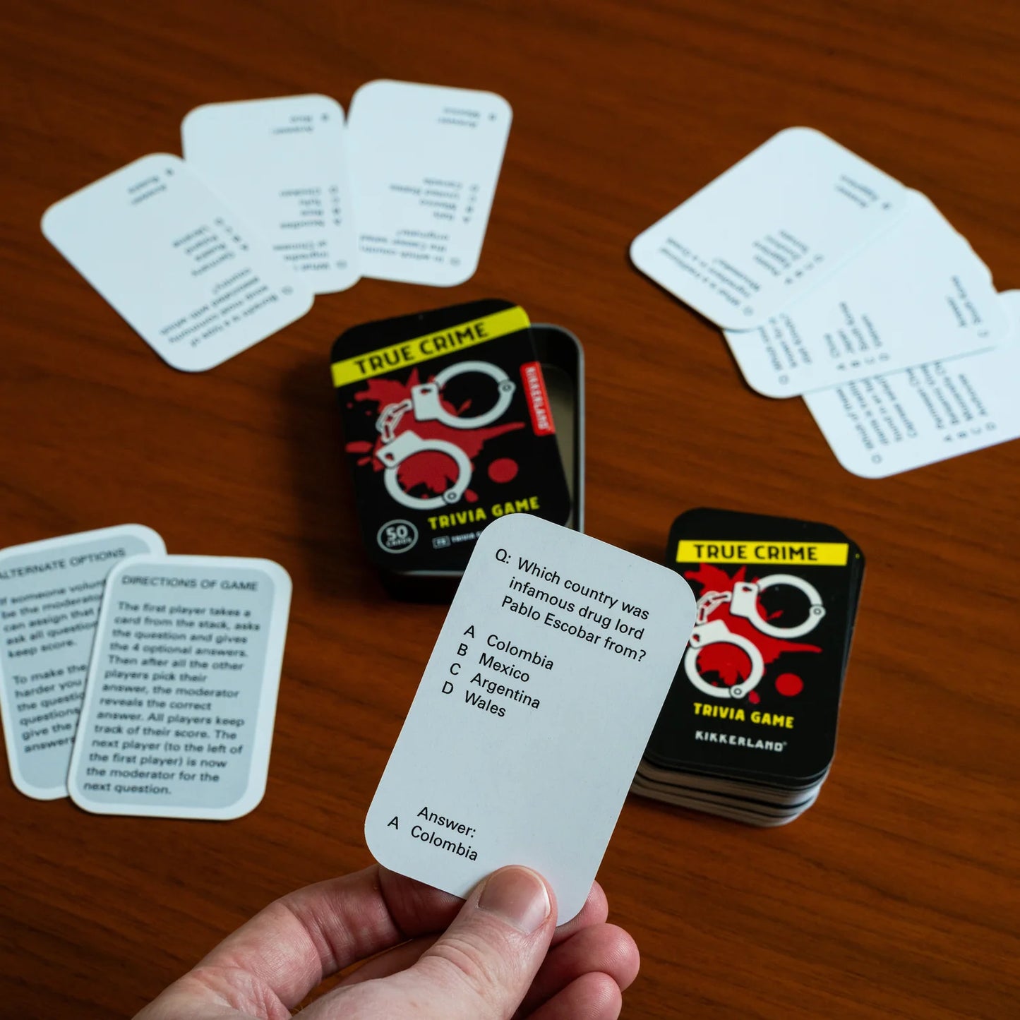 True Crime Trivia Cards