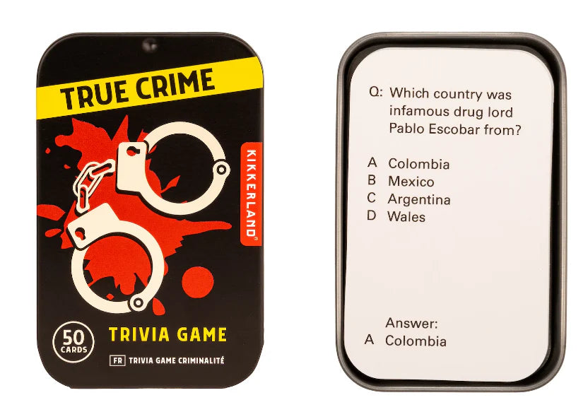 True Crime Trivia Cards