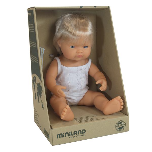 Caucasian Light Blonde Boy Doll (38cm)