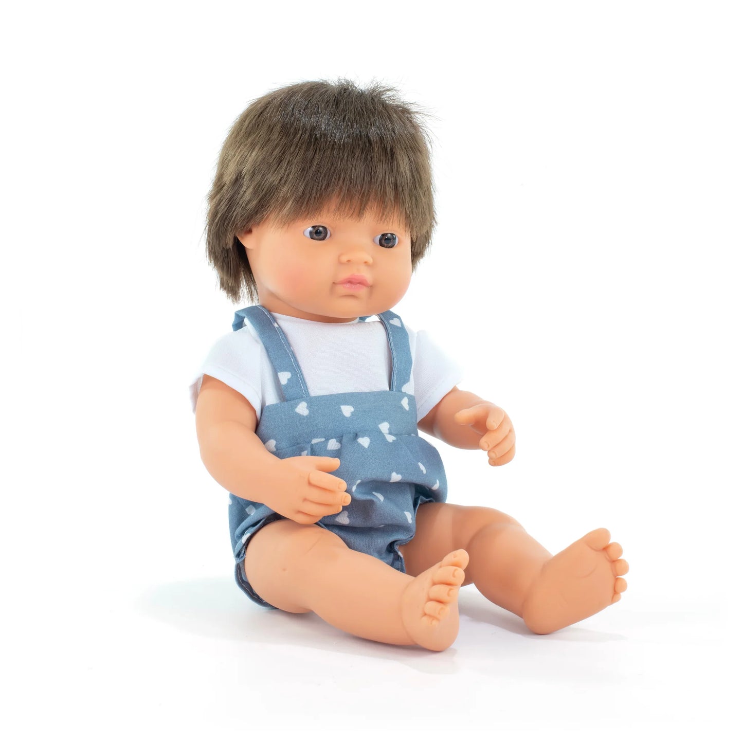 Caucasian Brown-Haired Boy Doll (38cm)